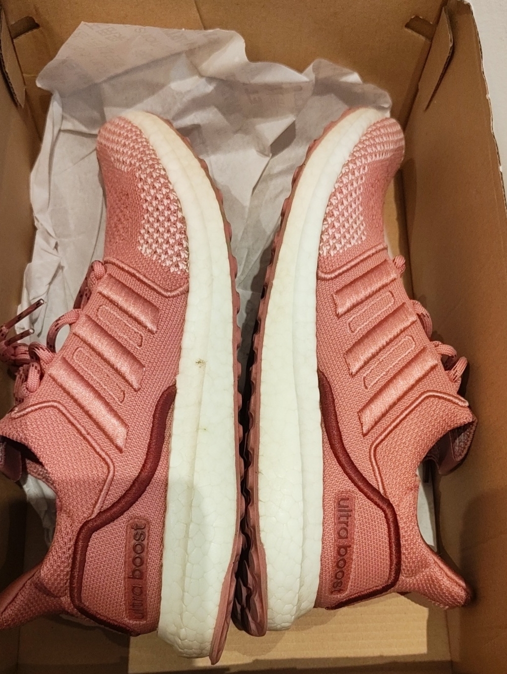 adidas Women's Rose Pink Ultraboost 1.0 Running Shoes - Picture 6 of 6